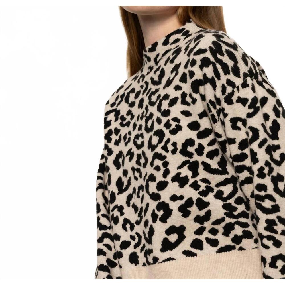 NEW SANCTUARY soft touch popover spots sweater in leopard - Picture 4 of 4